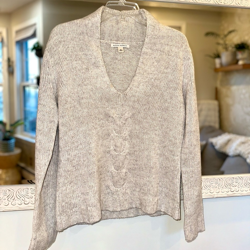 Banana Republic Wool & Cashmere Blend Long Sleeve Knitted Sweater M - Picture 6 of 8
